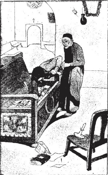 Dibujo que ilustraba el texto de López Barbadillo en su publicación en el periódico El Imparcial el 11/9/1921