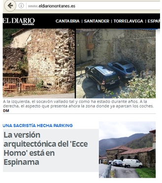 Titular de la web de El Diario Montañés el 20/8/2016. Pulse para verlo más grande