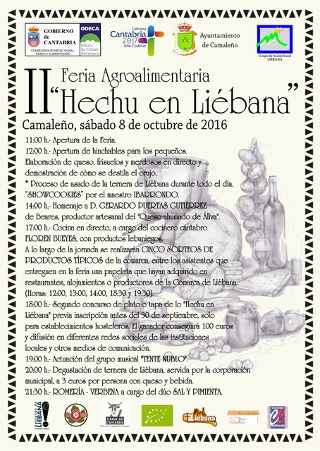 Cartel de la Feria Hechu en Liébana. Pulse para verlo más grande